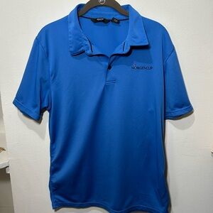 Abacus Golf Polo Mens Large | Norges Cup | Blue Shortsleeve | Sportswear